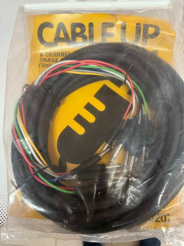 TASCAM/CABLE UP SU207 2000's to present - Black wire jacket, multiicoloured fans image 1