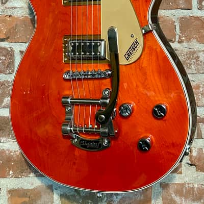 New Gretsch G5230T Electromatic Jet FT with Bigsby - Orange Stain, Ships Ultra Fast With A Pro Set Up! image 1