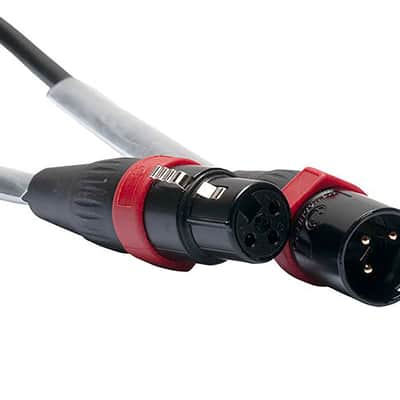 Accu-Cable AC3PDMX5PRO, Pro Series 3-Pin Male to 3-Pin Female Connection DMX Cable - 5 Ft image 2