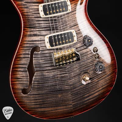 PRS 40th Anniversary Custom 24-08 Semi-Hollow Limited Edition - Charcoal Cherry Burst image 6