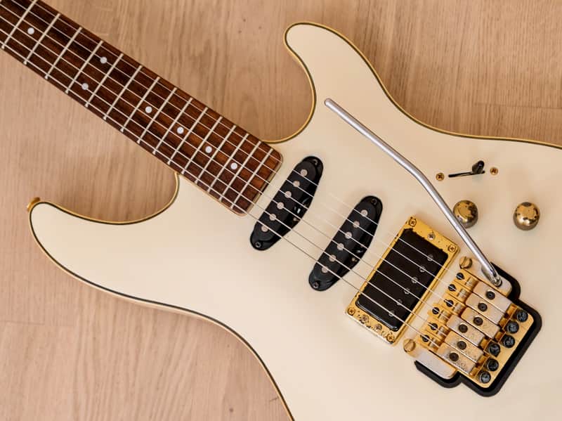 1980s Yamaha Session II 812 Vintage Electric Guitar HSS Pearl | Reverb