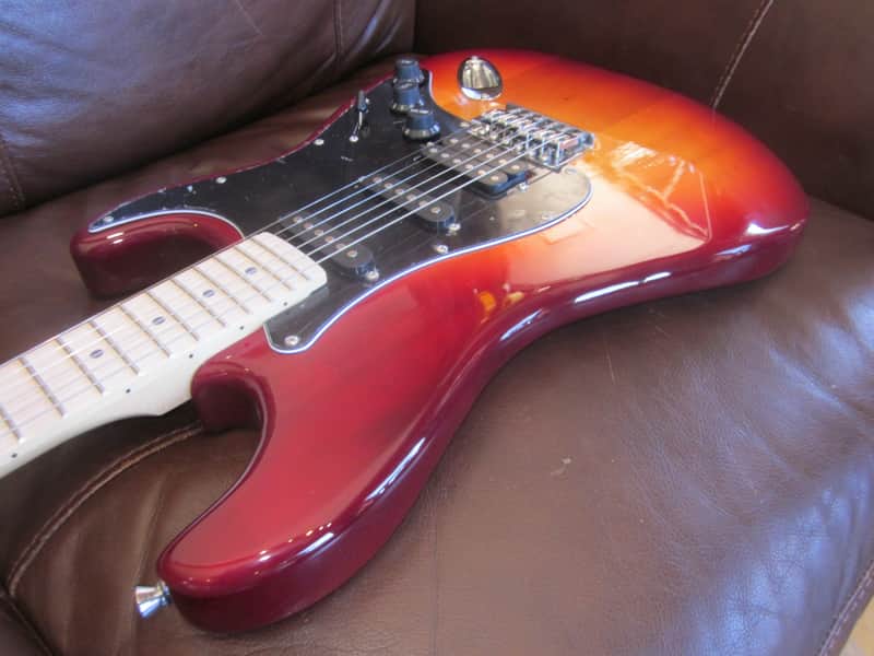 Amati H-Series Electric Guitar 20STHG - Cherry Sunburst w/ Gig Bag image 1