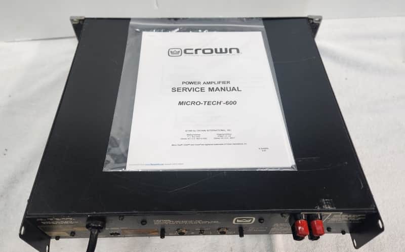 Crown/AmCron Vintage Power Amp Model Micro-Tech 600 | Reverb