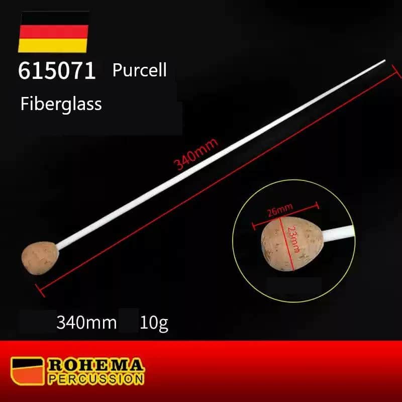 Rohema Purcell Conductor Baton - Fiberglass, Cork Handle, 340mm image 1