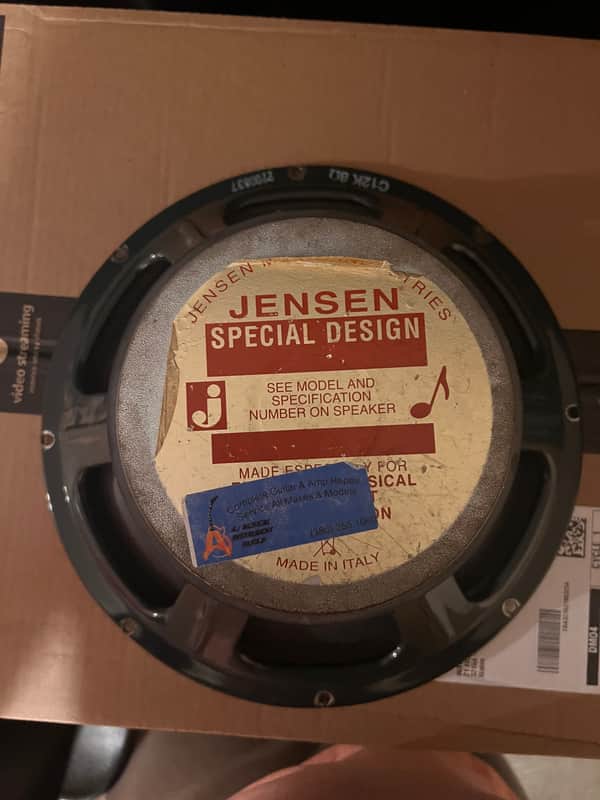 Jensen C12K Vintage Ceramic 12" 100-Watt 8ohm Guitar Speaker 2010s - Green image 1