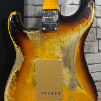 Fender Custom Shop Stratocaster LIMITED EDITION Big Head 1966 Super Heavey Relic Tri-Color-Sunburst image 15