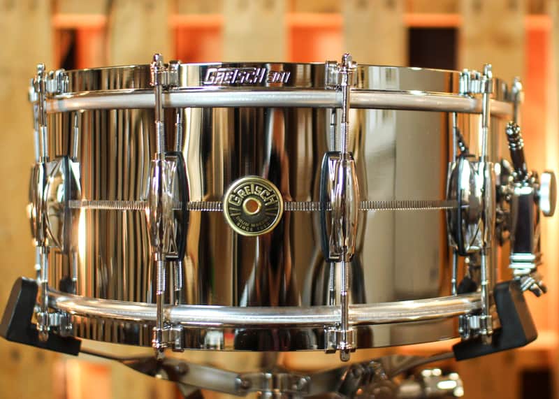 Gretsch 6.5x14 USA Custom Chrome over Brass Snare Drum w/ 301 Hoop Build - G4164 image 1