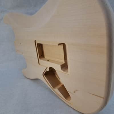 Unfinished Basswood SSS Strat Stratocaster body Fits Fender neck J2426 image 4