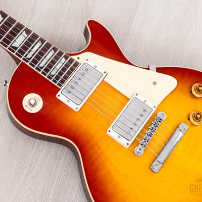 2022 Gibson Custom Shop Historic 1959 Les Paul Standard R9 70th Anniversary Washed Cherry Sunburst Gloss image 7