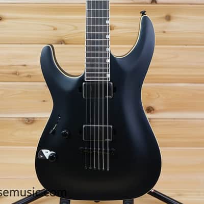ESP LTD MH-1000 Baritone Left Handed - Black Satin image 1