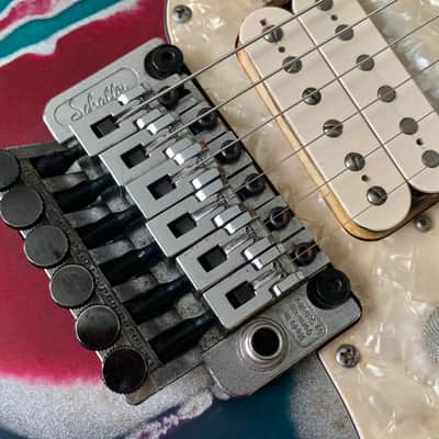 James Tyler USA Studio Elite HD Psychedelic Vomit with Schaller Floyd Rose image 9