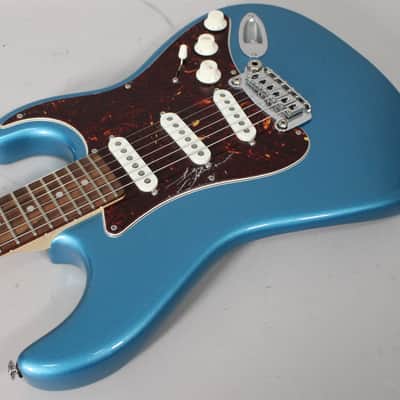 2022 G&L Fullerton Deluxe Legacy USA Lake Placid Blue Metallic w/ Gig Bag image 9