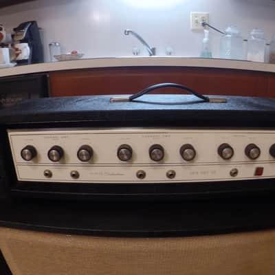 Silvertone Model 1465 60's Black Amplifier image 2
