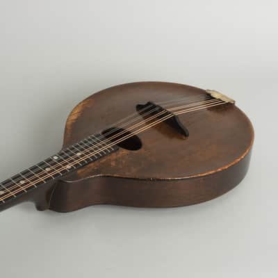 Gibson A-Junior Snakehead Carved Top Mandolin (1927), ser. #80820, period black hard shell case. image 7