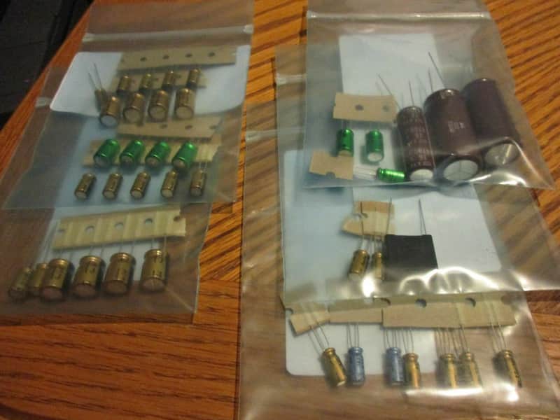 Yamaha M70 amplifier recap kit, All top quality electrolytic capacitors image 1