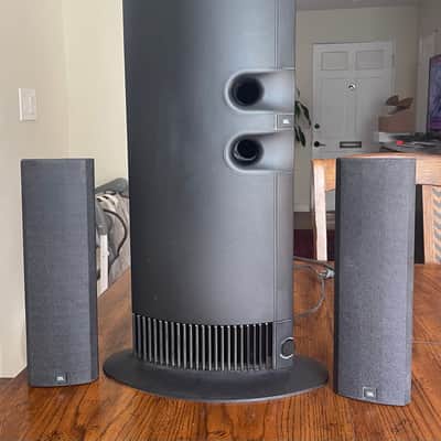 JBL Music 2 system  2 satellite and 1 amplified subwoofer  1996 - Black image 4
