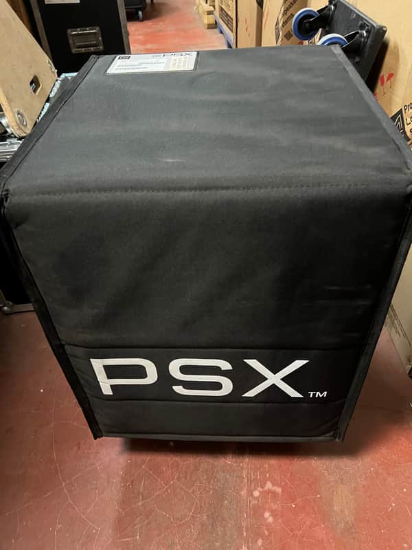 Martin Audio PSX Compact 15" Self-powered Subwoofer with wheelboard and transit cover image 1
