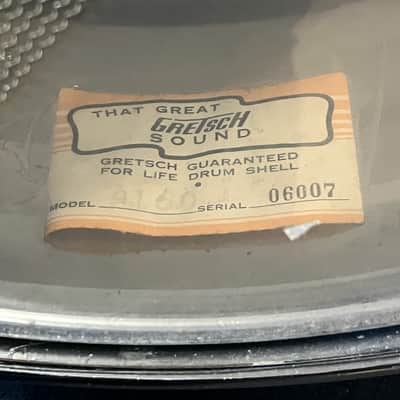 Gretsch Model 4160 Snare Drum Chrome Over Brass 14"x6" image 8