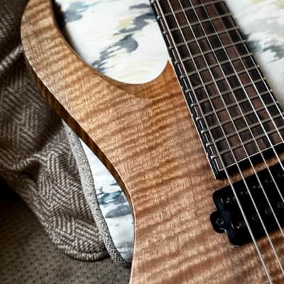Carillion Polaris 7 Fan Fret - One Piece Old Stock Figured Walnut image 4