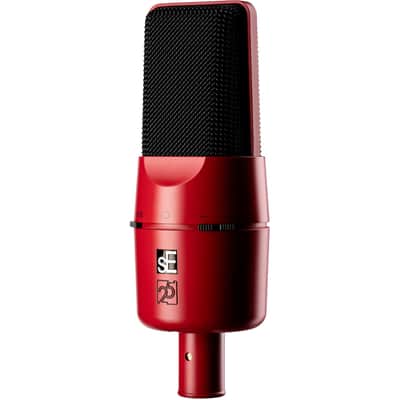 SE ELECTRONICS X1 A 2C Large Diaphragm Condenser Microphone with 100 Hz Filter & -20 dB Pad - XLR Condenser Mic for Singing & Instruments - Professional Studio Microphone for Recording (Red) image 9