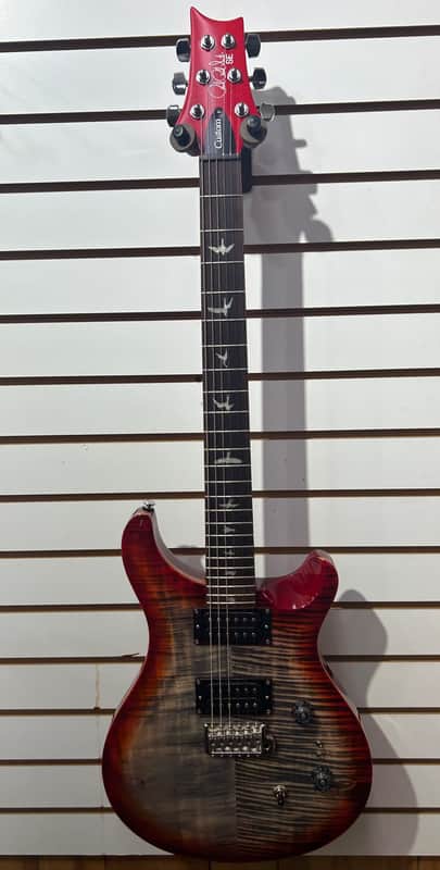 PRS SE Custom 24-08 Quilt 2025 - Present - Charcoal Cherry Burst image 1