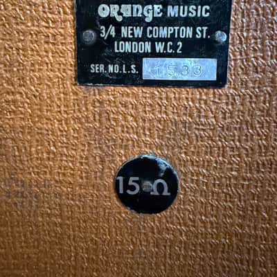 1969 Orange Matamp ORST50 Serial #008 w/ Matching 4x12 image 15