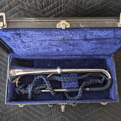 RON COLLIER ULTRA-RARE 'OLD GUARD' FIFE & DRUM CORPS CEREMONIAL TRUMPET w/CASE #2 image 1