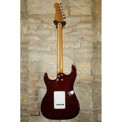 JET GUITARS JS450 TBK - Stratocaster HSS Roasted Maple Neck - Flame Top Transparent Black image 12