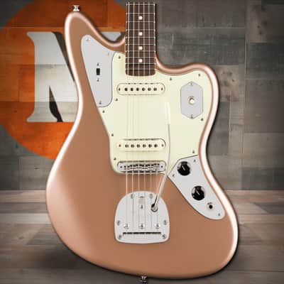 Fender American Professional Classic Jaguar Rosewood Fingerboard - Faded Firemist Gold image 1