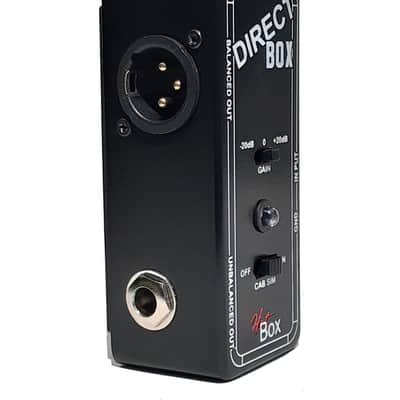 Hot Box DI Box Gain Control & Cab Simulator Switch Guitar / Bass DI, FREE PICKS + HOLDER+ FREE SHIP USA image 9