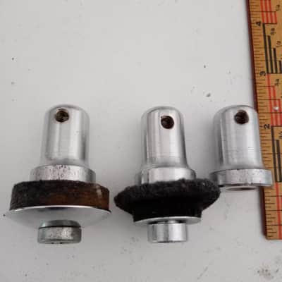 Slingerland Clutch Parts Lot 3x 70s Buddy Rich/Dynamo Hi-Hat Cymbal Stand Hex US image 1