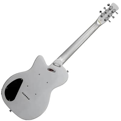 Mint Silvertone 1303 Classic Solid Body Single Cut Electric Guitar, Silverburst image 4