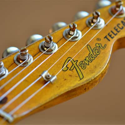 American Fender Telecaster 2019 Custom Heavy Relic Nitro Blue Sparkle image 7