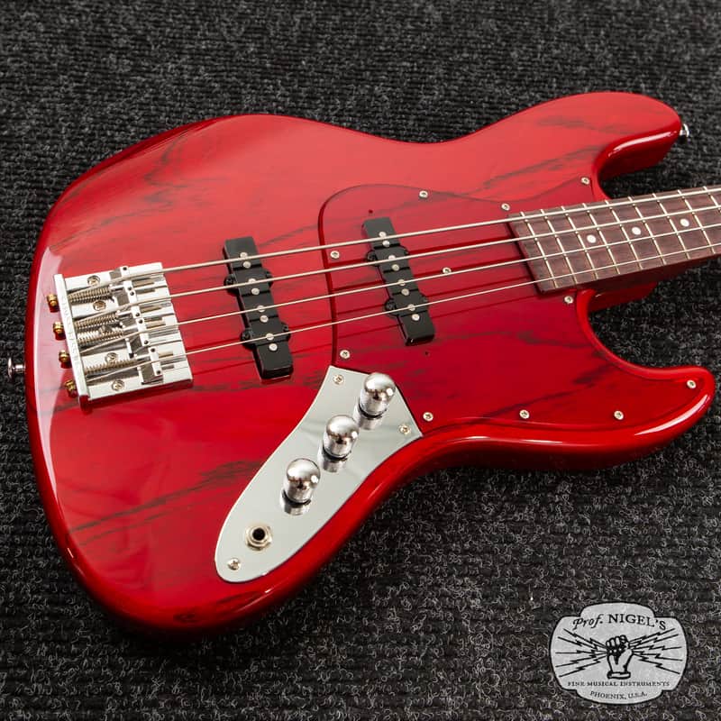 Momose MJ2-PH Jazz Bass – Purpleheart Neck – Burner Ash – MIJ image 1