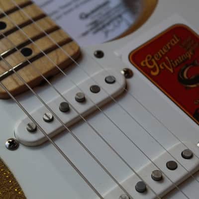 GVT "Double Cut Custom Special 1956 Gold Glitter Sparkle (Nitro Finish, Maple Neck)" HARDCASE,3, 41 KG image 23