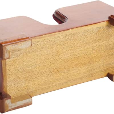 Handcrafted Solid Wood Violin & Bow Stand, Red Velvet Lining, Elegant Display image 3
