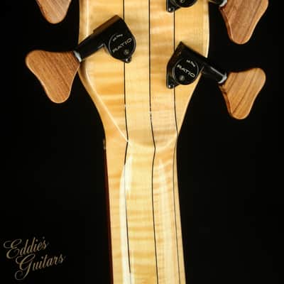 2023 Warwick Custom Shop Masterbuilt Infinity Flamed Maple 5 String - Natural Transparent High Polish image 8