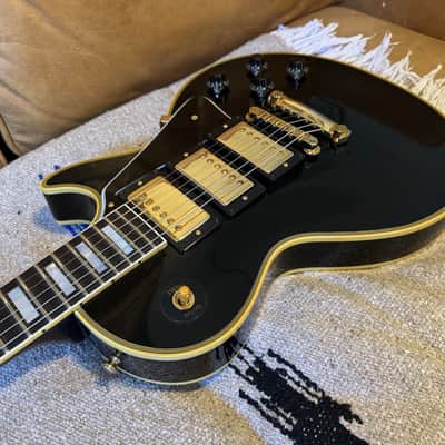 2021 Gibson Demo Shop 1957 Historic Reissue r7 Les Paul Custom - 3 Pickup Black Beauty - Ebony VOS image 8