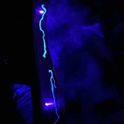 Warmoth  Z Body Only Magenta With Aqua Glow In The Dark Resin. (Body Only image 7