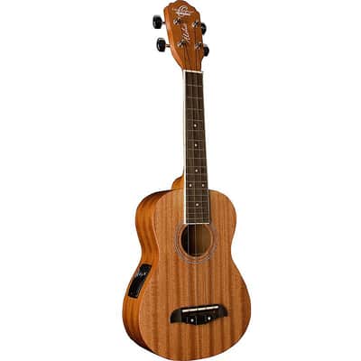 Oscar Schmidt OU2E All Mahogany Concert Size 4-String Acoustic-Electric Ukulele image 1