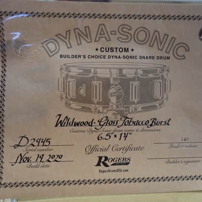 Rogers Custom Dyna-Sonic D2945 | Tobacco Burst Gloss | 6.5″ x 14″ Snare Drum (Limited Edition) image 3