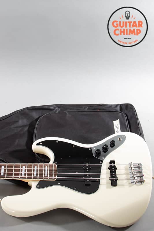 2004 Fender Japan CIJ JB75-90US ’75 Reissue Jazz Bass Vintage White USA Pickups image 1