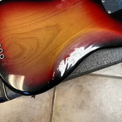 1975 Fender Mustang Bass 3 Color Sunburst w case image 9