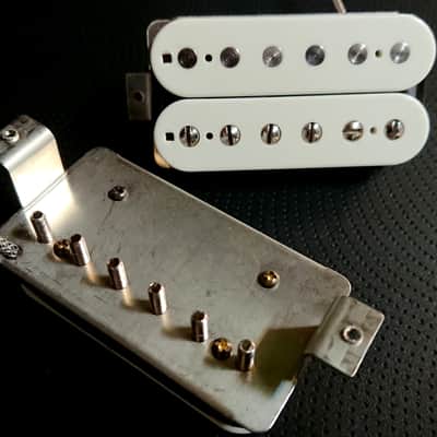 Humbucker PAF Pickups 1958 -59 VINTAGE Bone WHITE Fits Gibson LP SG Les Paul Hand Crafted Q pickups image 6