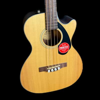 Fender CB-60SCE Electro Acoustic Bass, Natural image 2