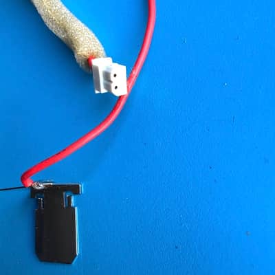 YAMAHA YPR-7 Keyboard Replacement Part: Battery Spring & Contact Plate w/Harness image 5