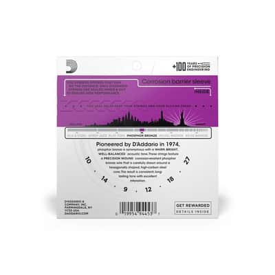 D'Addario EJ38H 10-27 High Strung/Nashville Tuning Acoustic Guitar Strings image 4