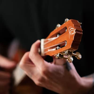 Ortega ECLIPSE-CC4 Custom Built Series Solid Mahogany Top Okoume Neck 4-String Concert Ukulele w/Gig Bag image 14