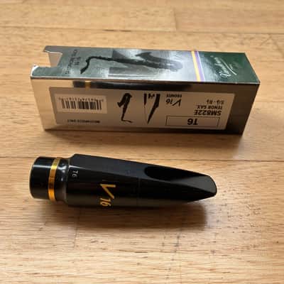 Vandoren SM822E V16 Series T6 Hard Rubber Tenor Saxophone Mouthpiece 2010s - Black image 3
