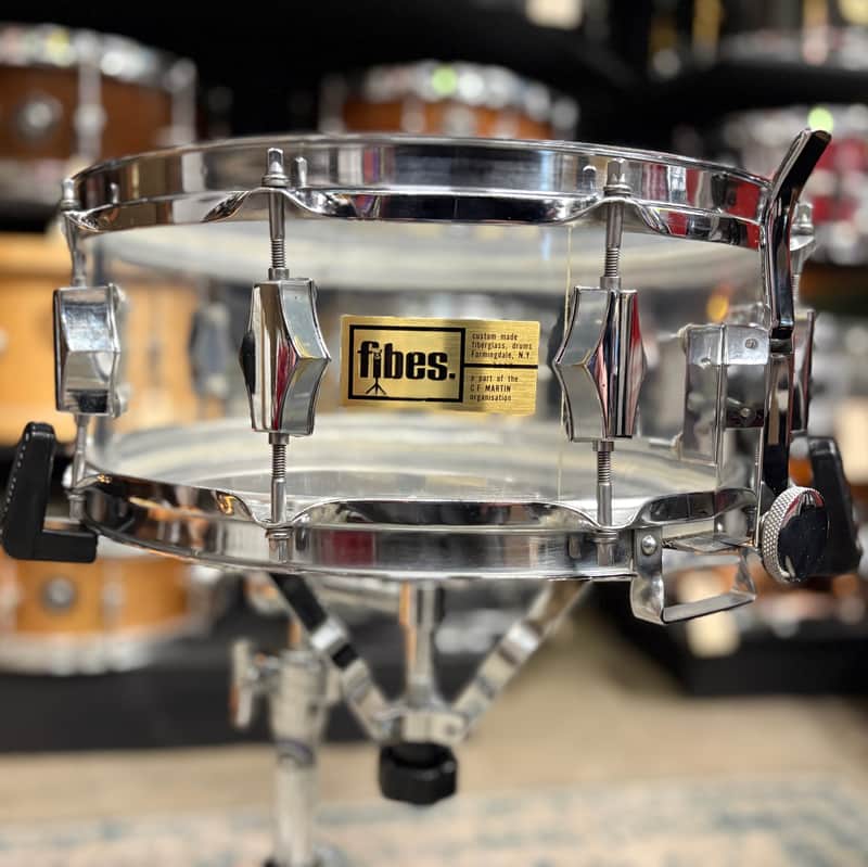 Fibes 5x14" Snare Drum 1970s - Clear Acrylic image 1